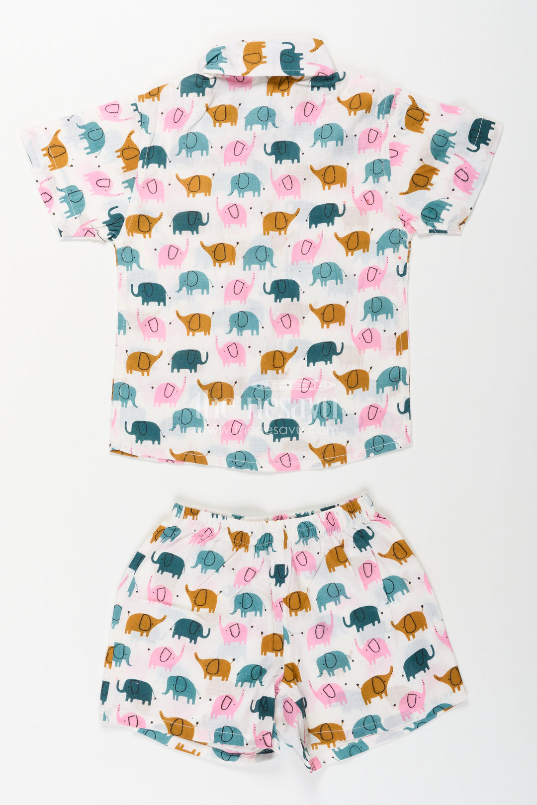 Boys elephant printed cotton set for everyday comfort