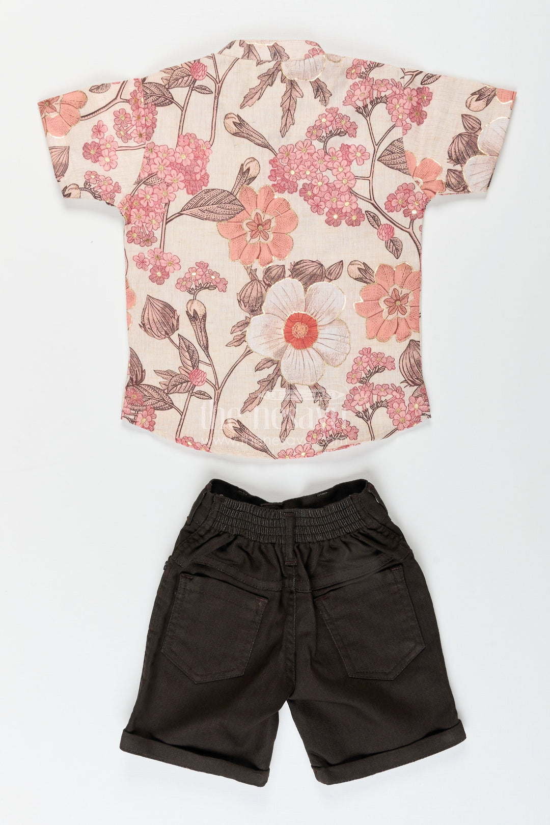 Toddler boys casual floral set for weekend outings