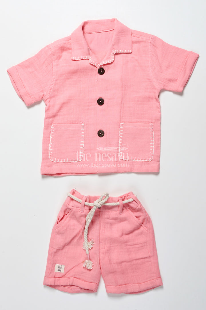 Baby boys muslin cotton casual set for summer comfort
