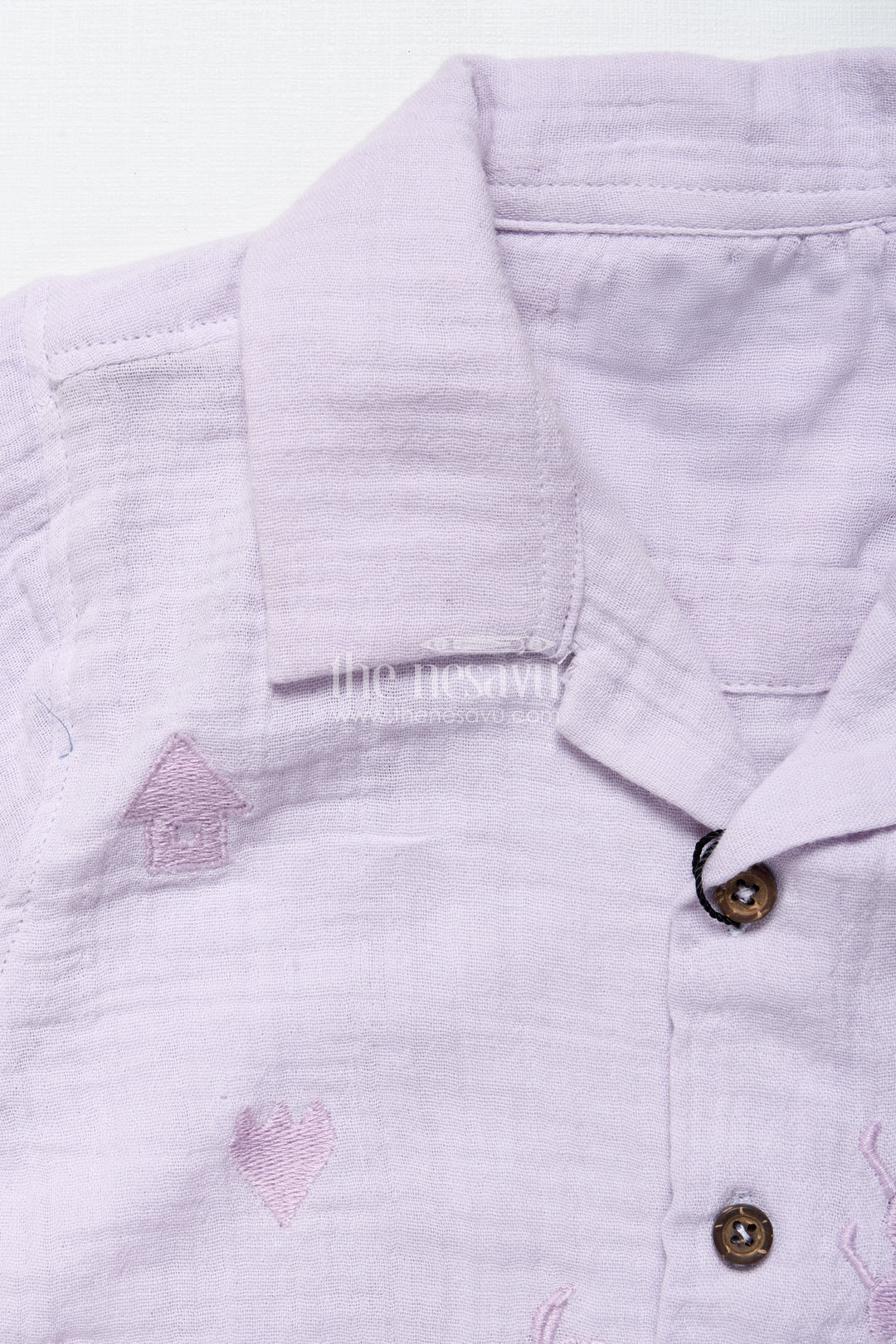 Baby boys embroidered muslin cotton set for festive casuals