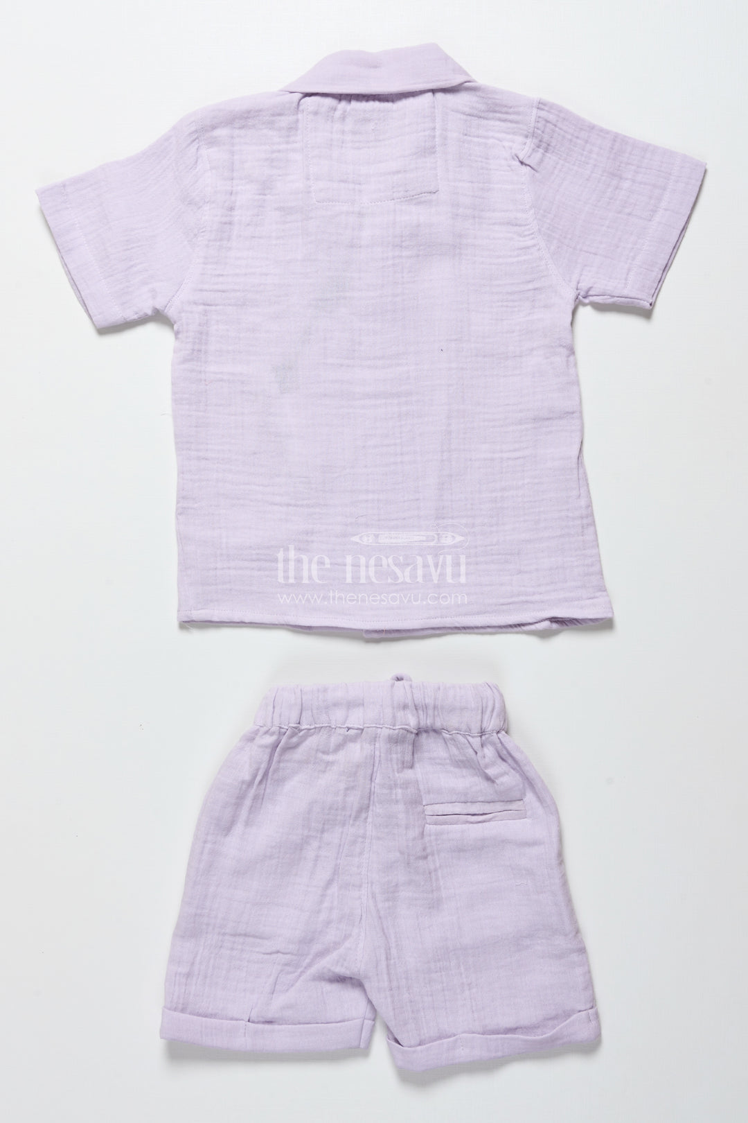 Baby boys embroidered muslin cotton set for festive casuals