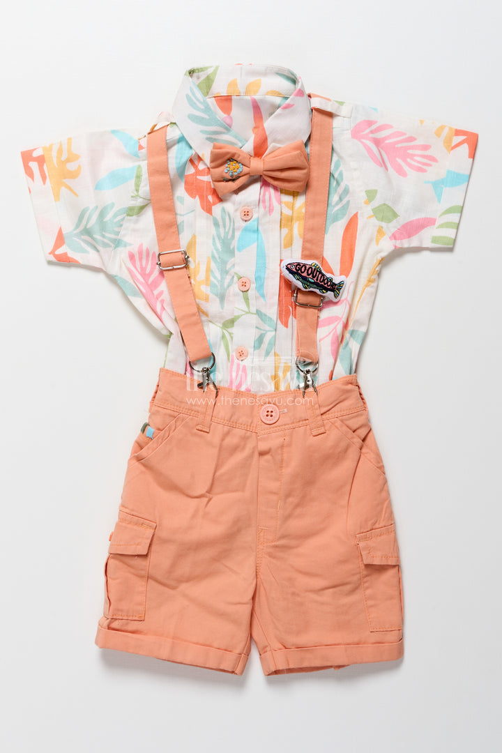 Baby boys digital print cotton set for casual outings and play