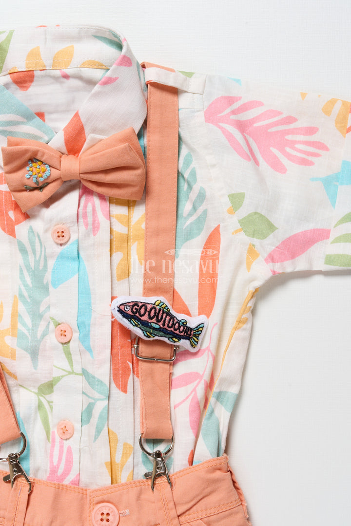 Baby boys digital print cotton set for casual outings and play