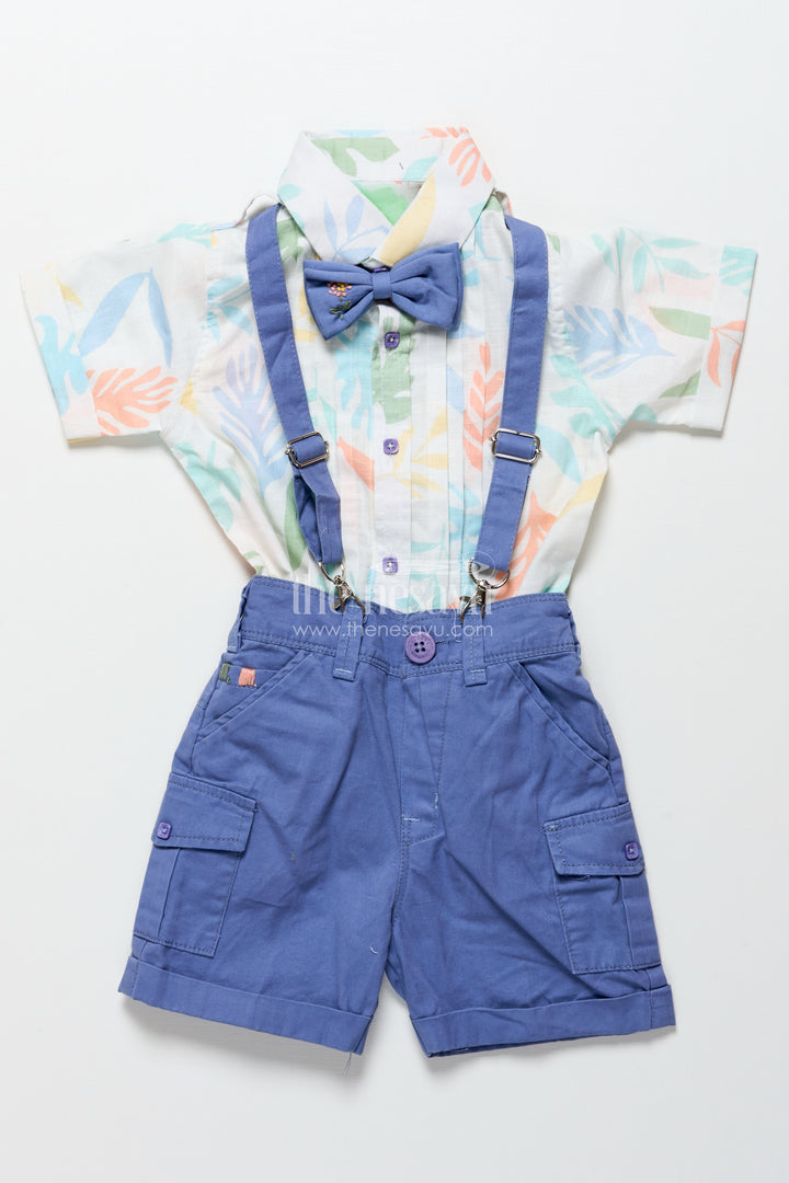 Toddler boys printed cotton shirt and pant set for everyday fun