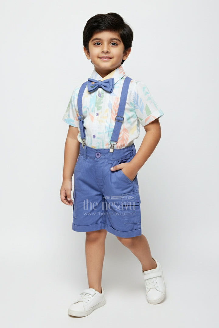Toddler Boys Printed Cotton Shirt and Pant Set for Everyday Fun