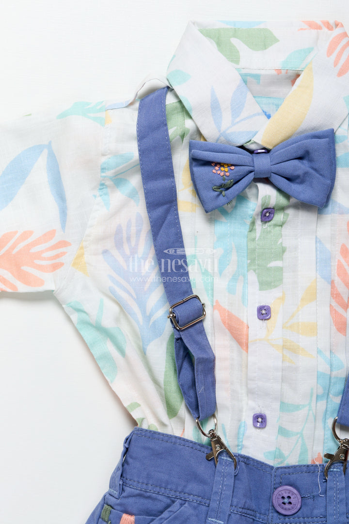 Toddler boys printed cotton shirt and pant set for everyday fun