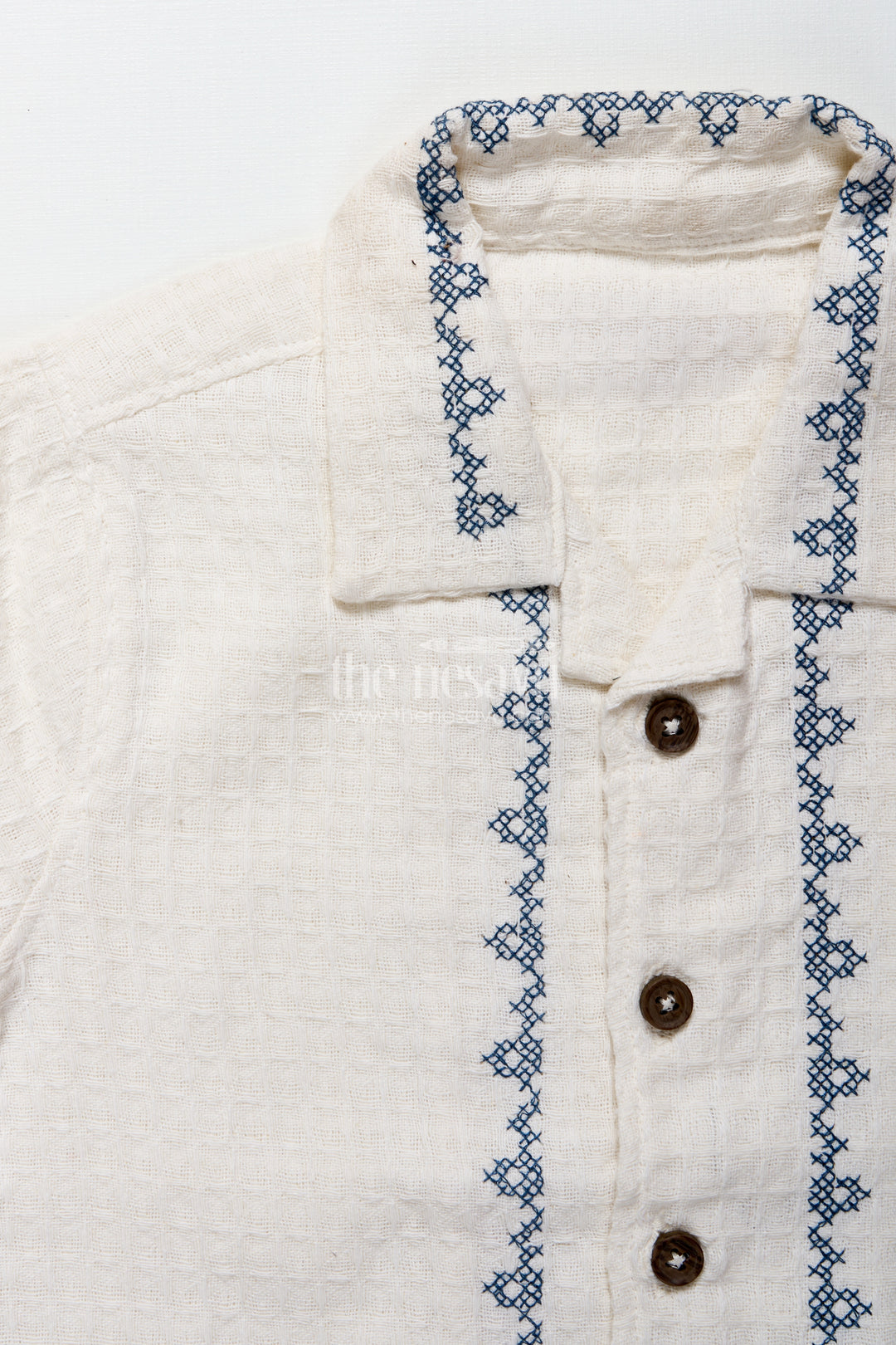 Baby boys embroidered cotton set for festive family moments