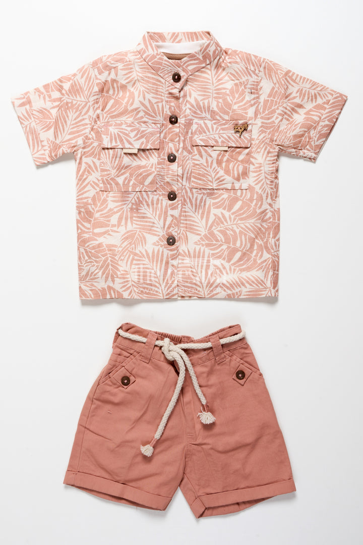 Baby boys digital print cotton set for weekend wear and photos