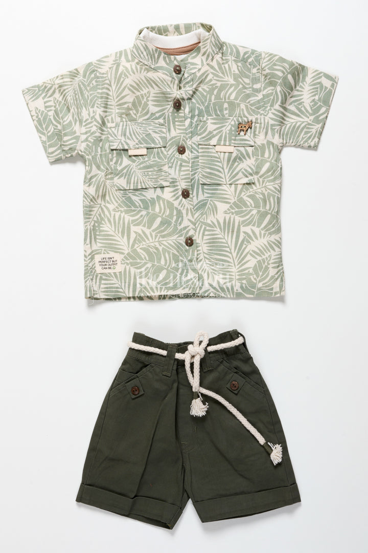 Baby boys cotton printed set for playdates and everyday wear