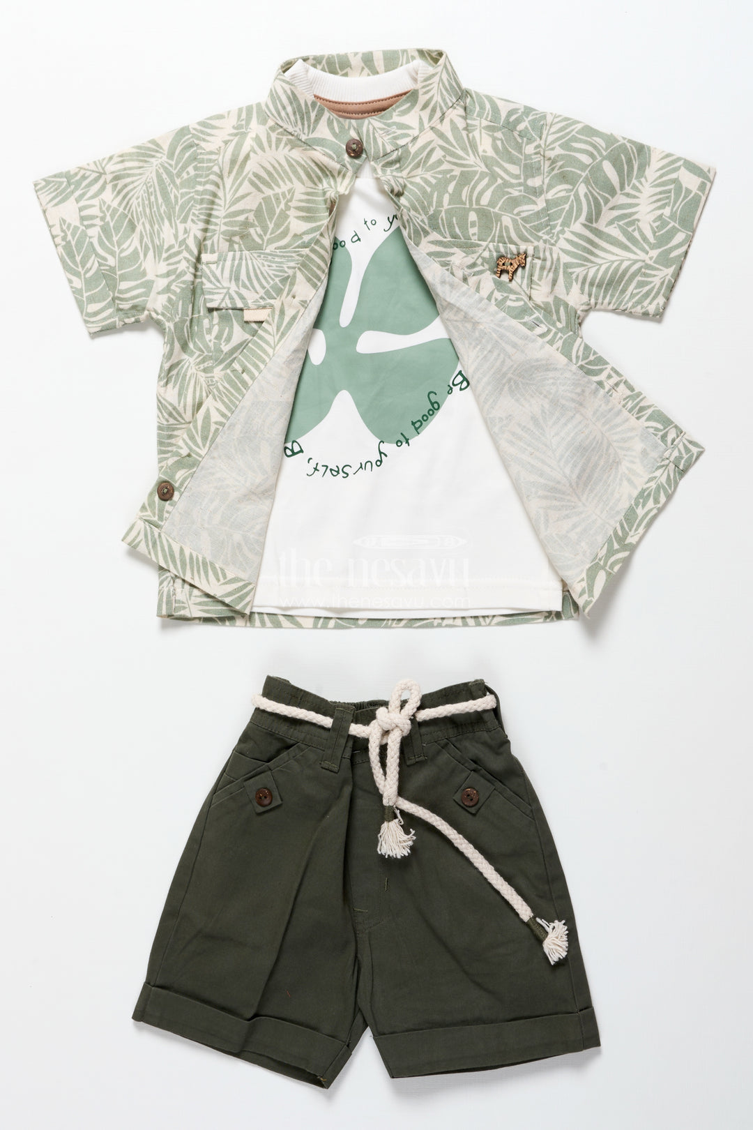 Baby boys cotton printed set for playdates and everyday wear