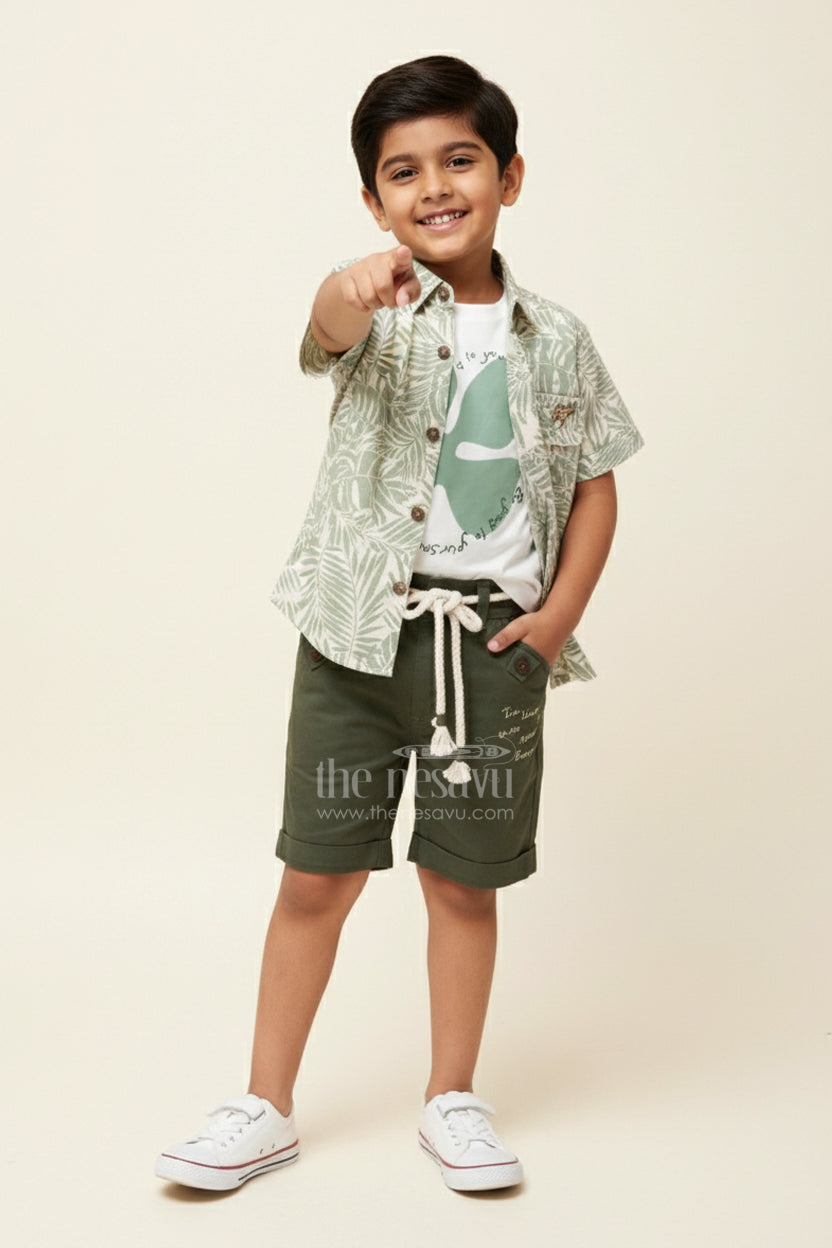Baby Boys Cotton Printed Set for Playdates and Everyday Wear