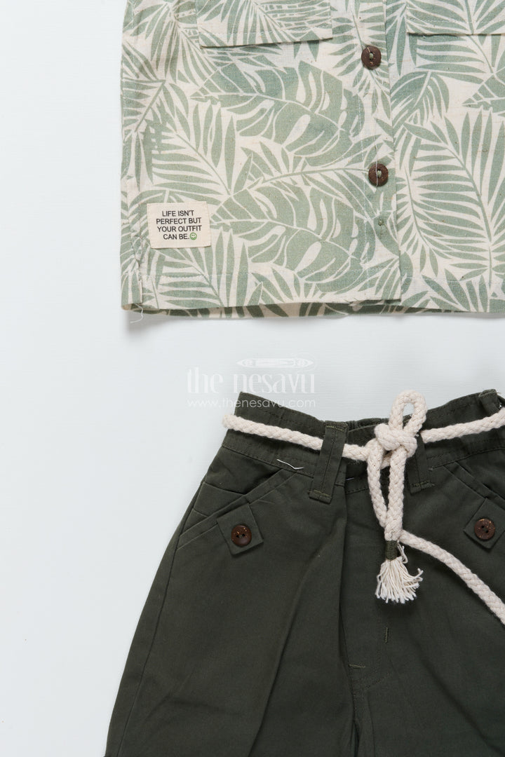 Baby boys cotton printed set for playdates and everyday wear