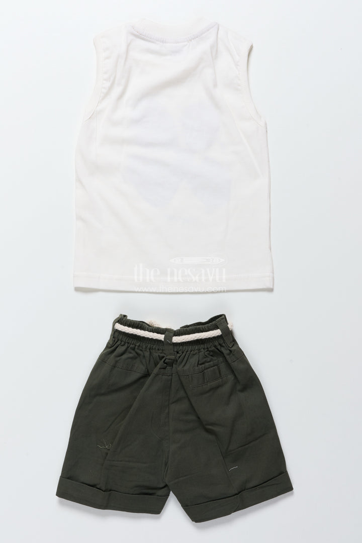 Baby boys cotton printed set for playdates and everyday wear