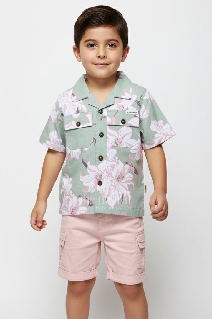 Baby Boys Digital Print Set for Casual Dressing and Day Trips