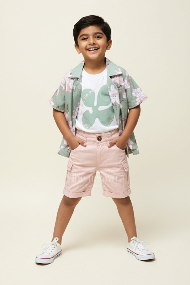 Baby Boys Digital Print Set for Casual Dressing and Day Trips