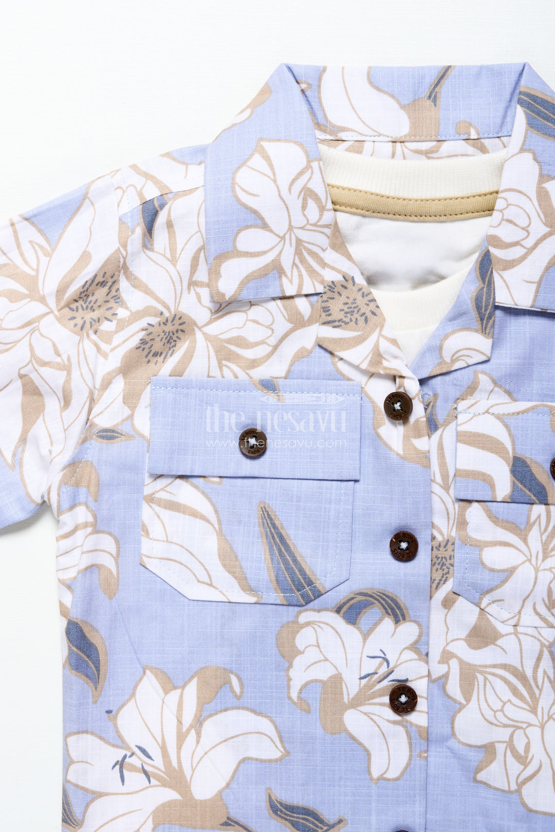 Baby boys digital printed cotton set for playdates and casual fun