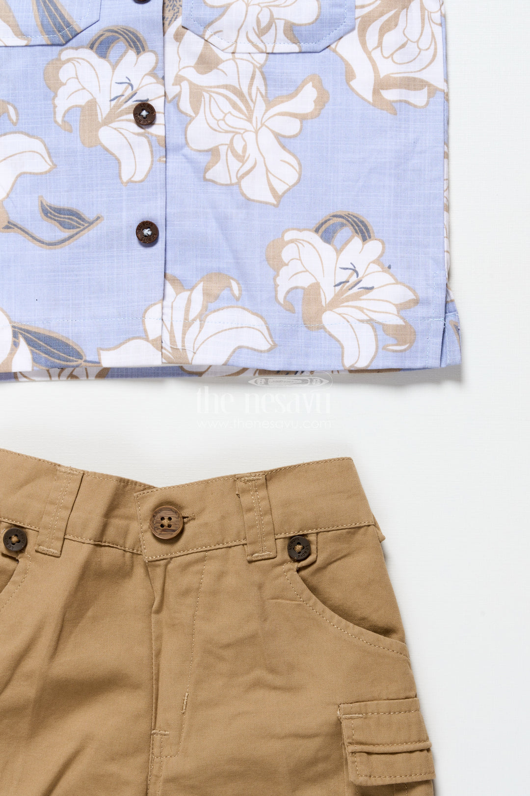 Baby boys digital printed cotton set for playdates and casual fun