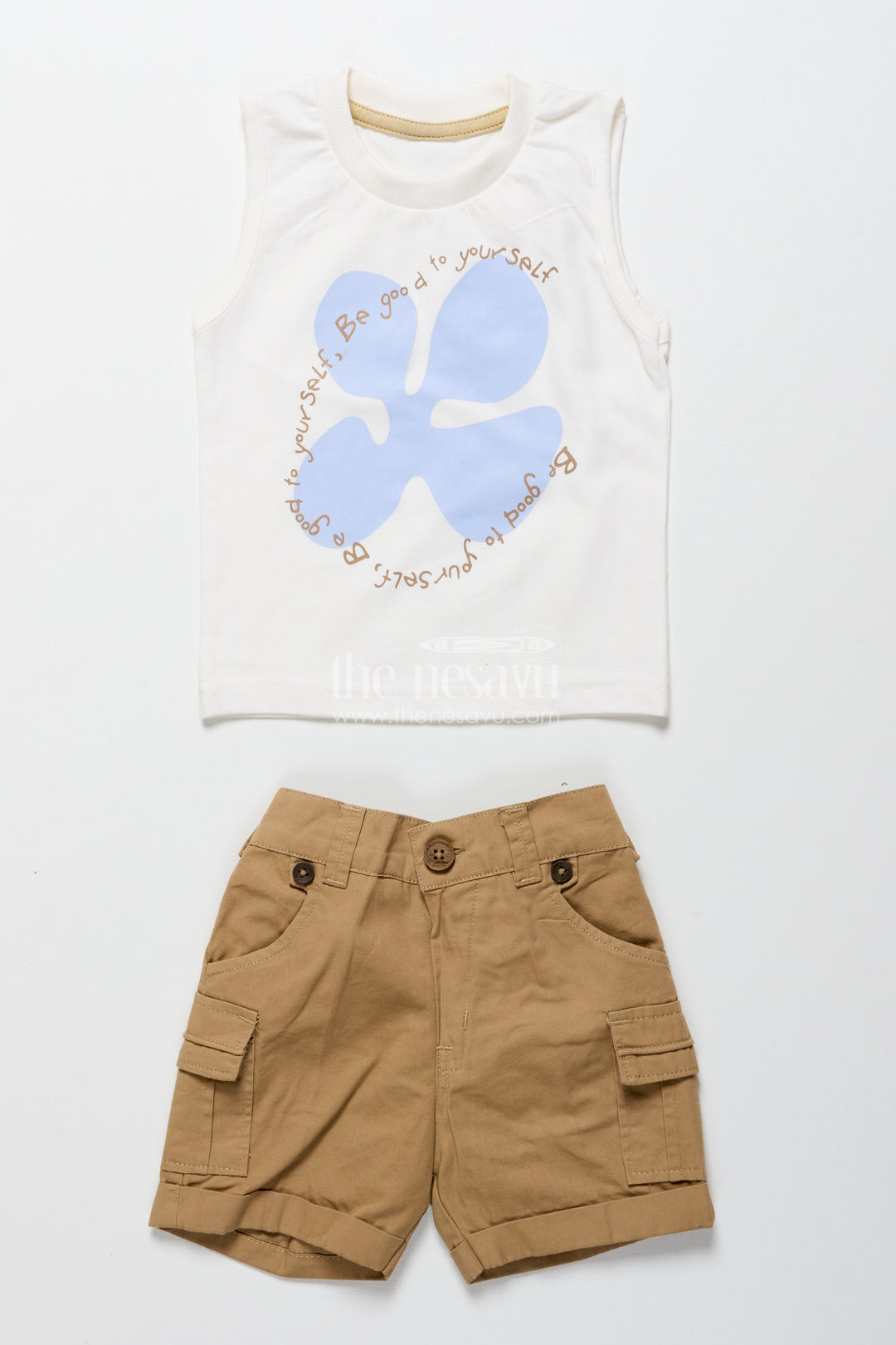 Baby boys digital printed cotton set for playdates and casual fun