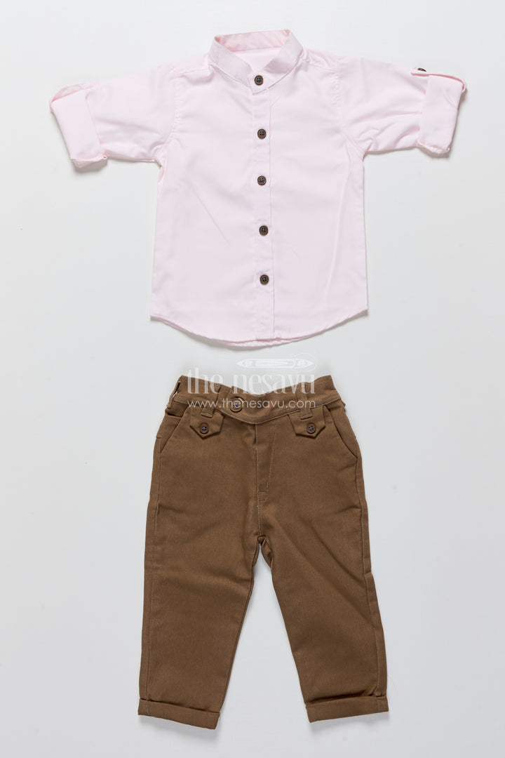 Toddler boys printed jacket set for ethnic functions and festive wear