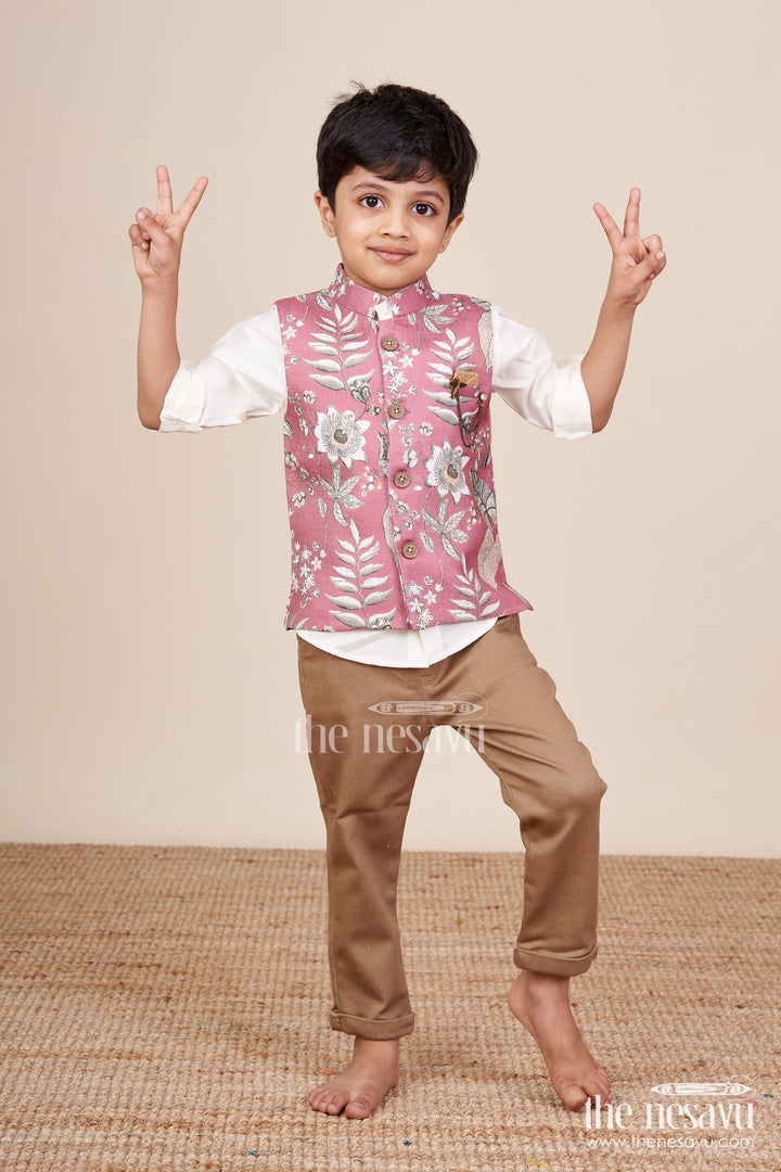 Baby boys ethnic jacket set for weddings and celebrations