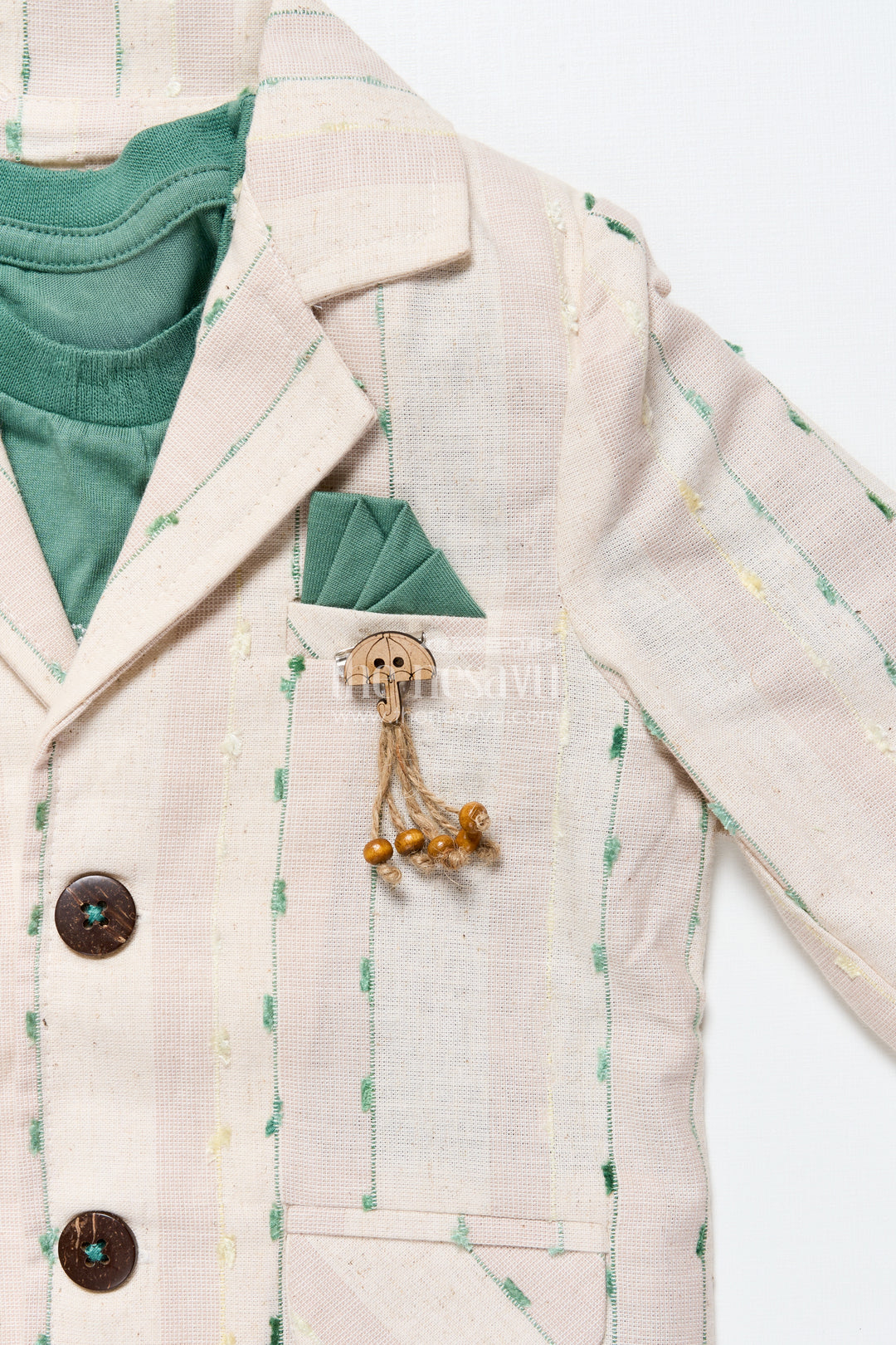 Baby boys embroidered blazer set for traditional celebrations