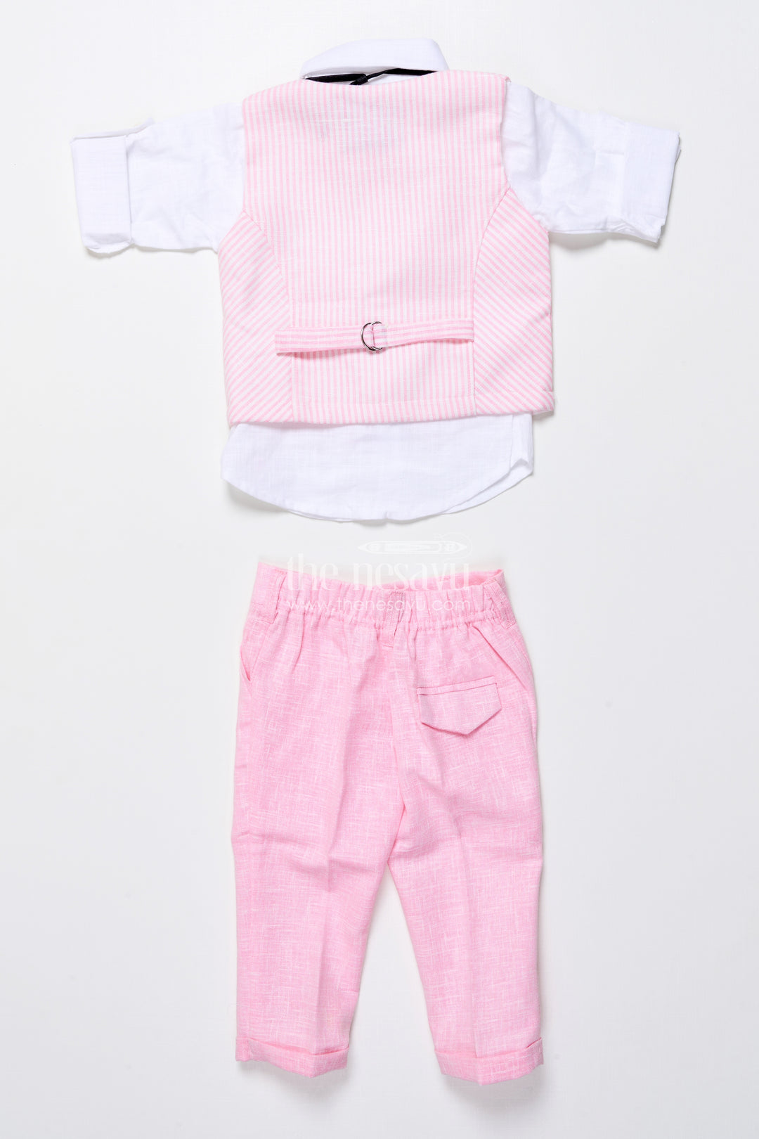 Toddler boys festive outfit with animal embroidery jacket and cotton pants