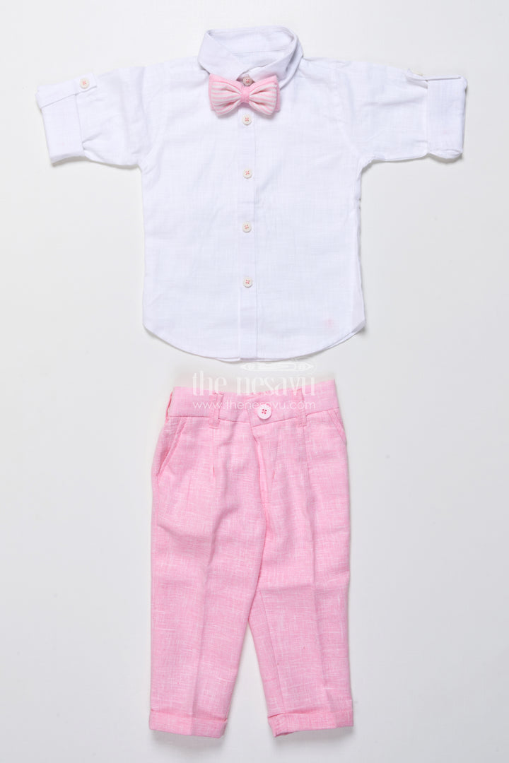 Toddler boys festive outfit with animal embroidery jacket and cotton pants