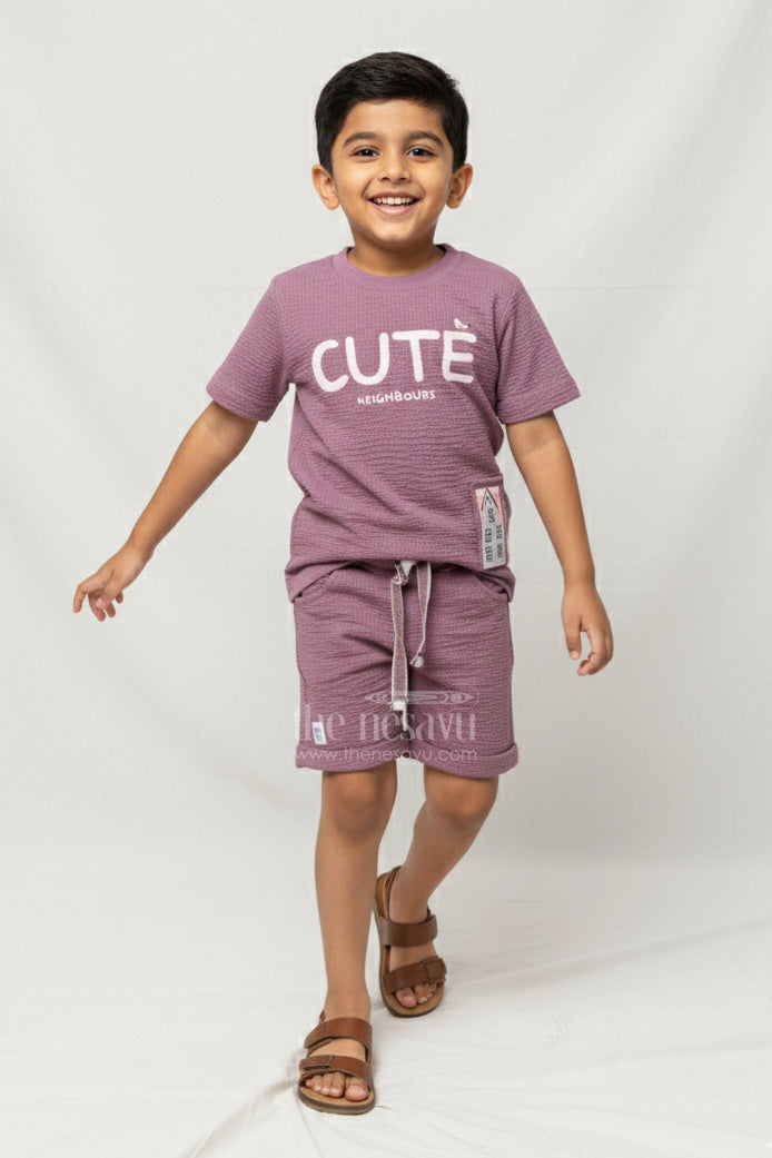 Boys Casual Set with Crossbody Bag for Playdates and Travel Days