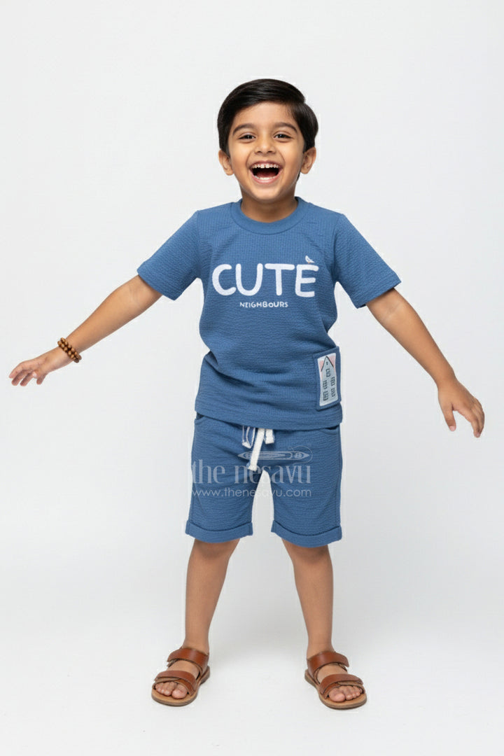 Boys Summer Outfit Set with Bag for Outings and Casual Events
