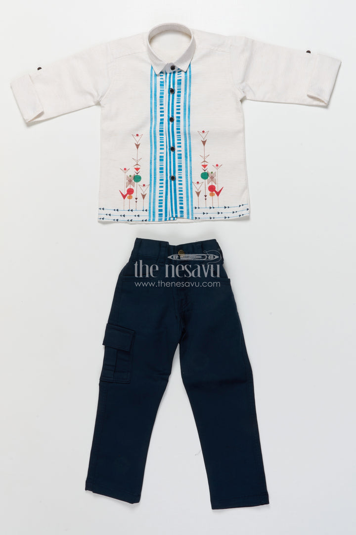 Boys cotton blazer outfit for festive casual and school functions