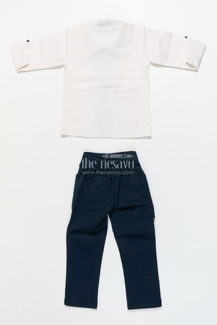 Boys cotton blazer outfit for festive casual and school functions