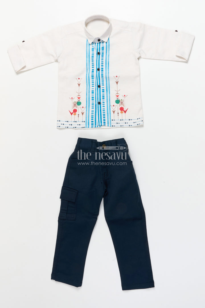 Boys cotton blazer outfit for festive casual and school functions