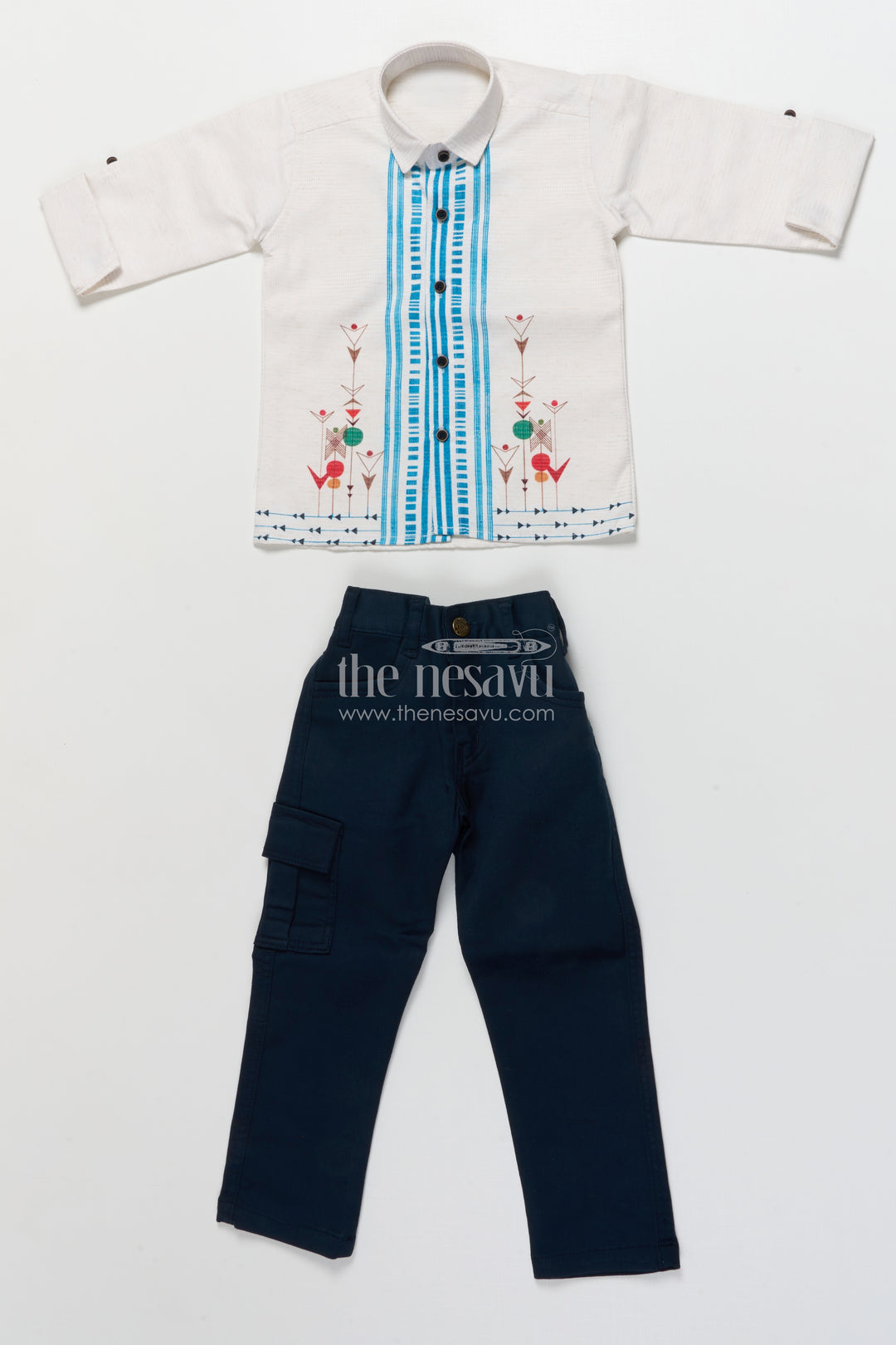 Boys cotton blazer outfit for festive casual and school functions