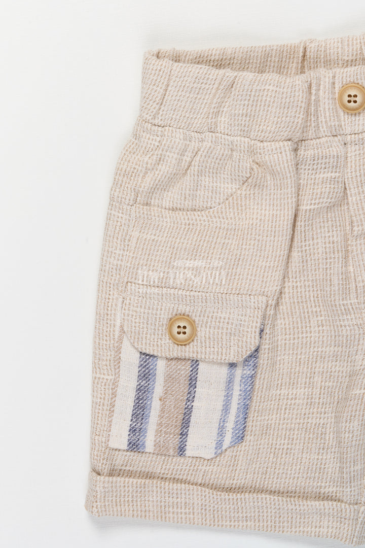 Boys Striped Cotton Casual Set for Summer Comfort and Family Functions