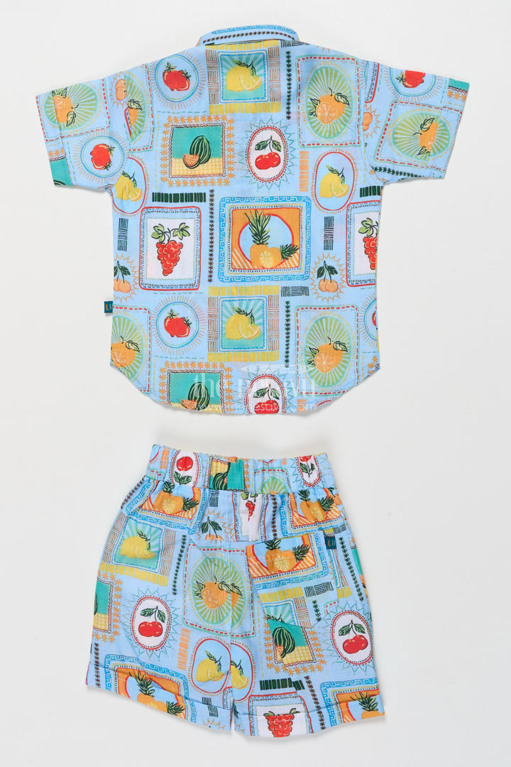 Boys Cotton Printed Outfit for Birthday Play and Summer Photoshoots