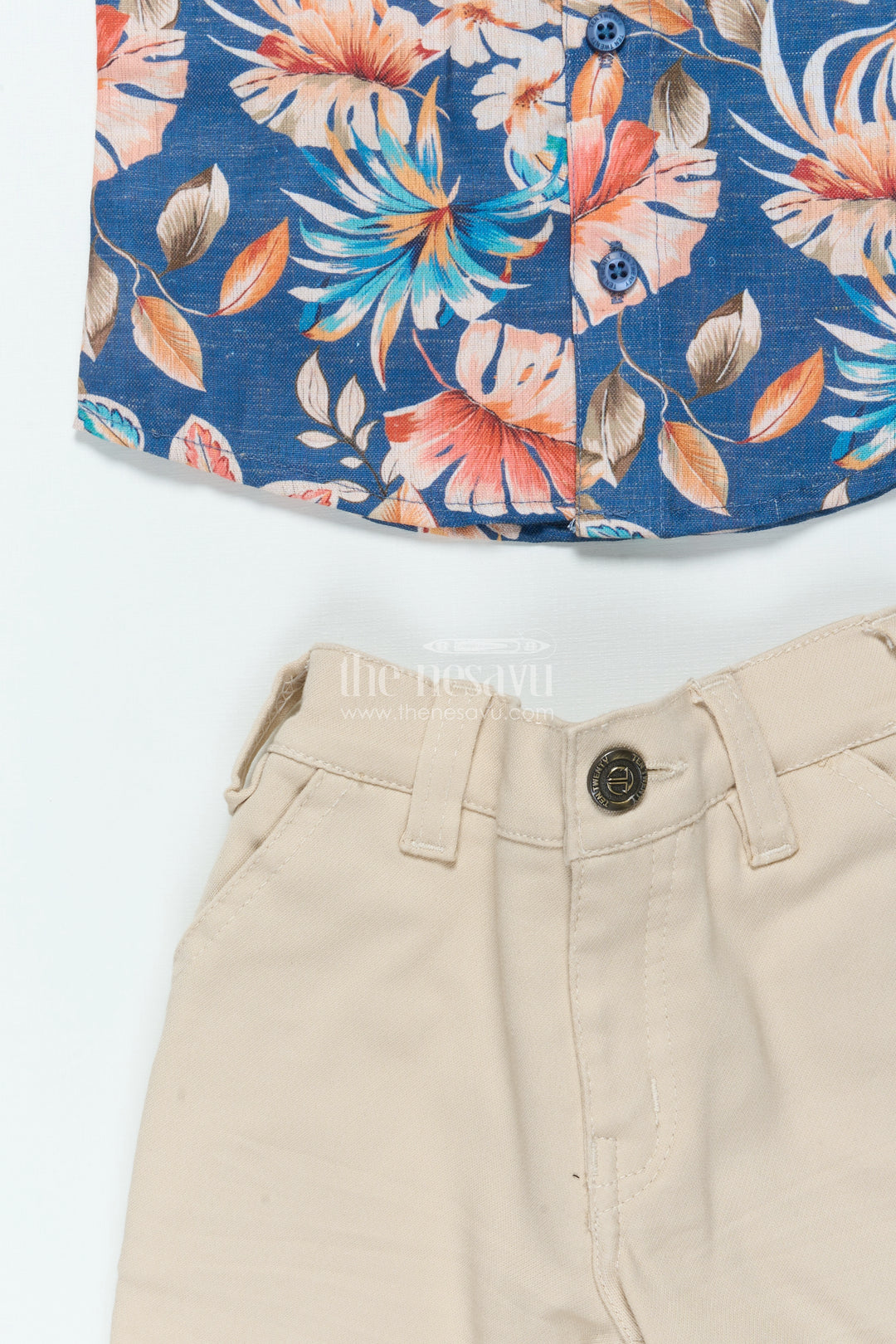 Boys Floral Printed Shirt Set for Birthdays and Festive Fun