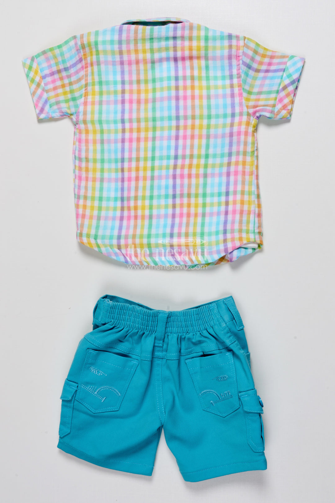 Toddler Boys Casual Set with Striped Shirt and T-Shirt Combo