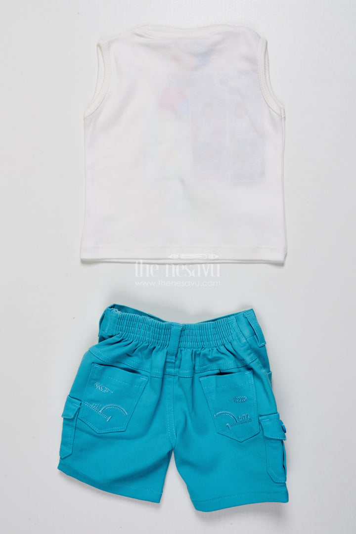 Toddler Boys Casual Set with Striped Shirt and T-Shirt Combo