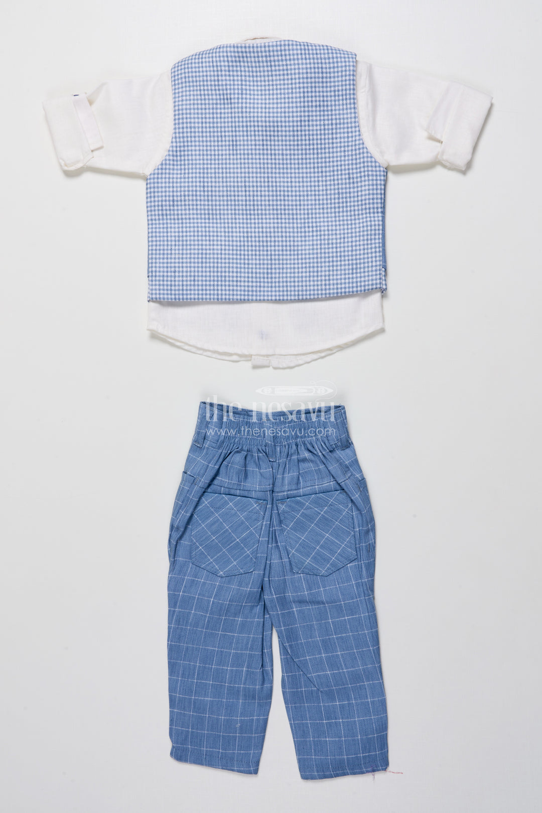 Boys Cotton Jacket Set for Weddings and Family Events