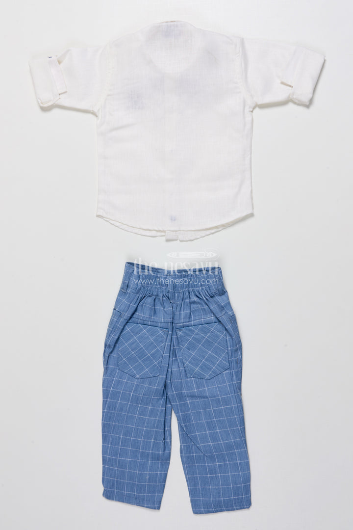 Boys Cotton Jacket Set for Weddings and Family Events