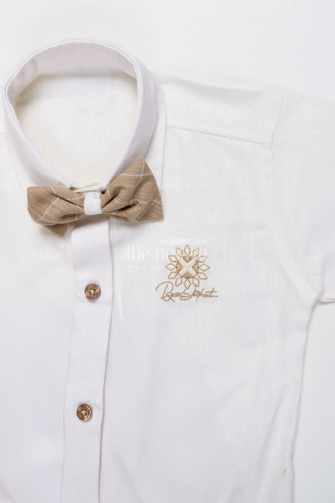 Toddler Boys Festive Jacket Set In Beige for Weddings and Events