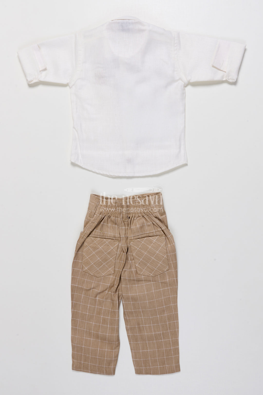 Toddler Boys Festive Jacket Set In Beige for Weddings and Events