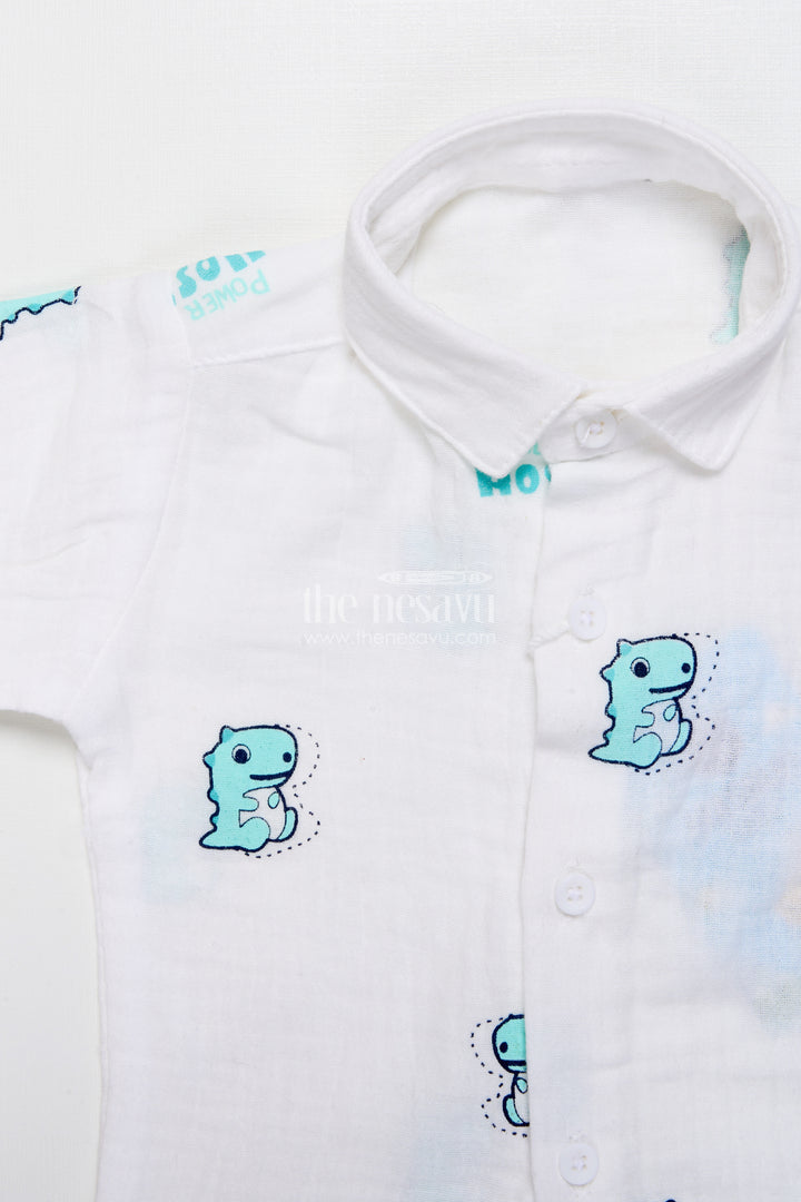 Baby Boy Muslin Cotton Outfit with Digital Print for Everyday Comfort