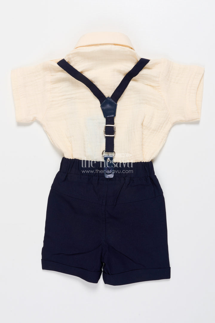 Baby Boy Suspender Outfit for Birthdays and Family Photos