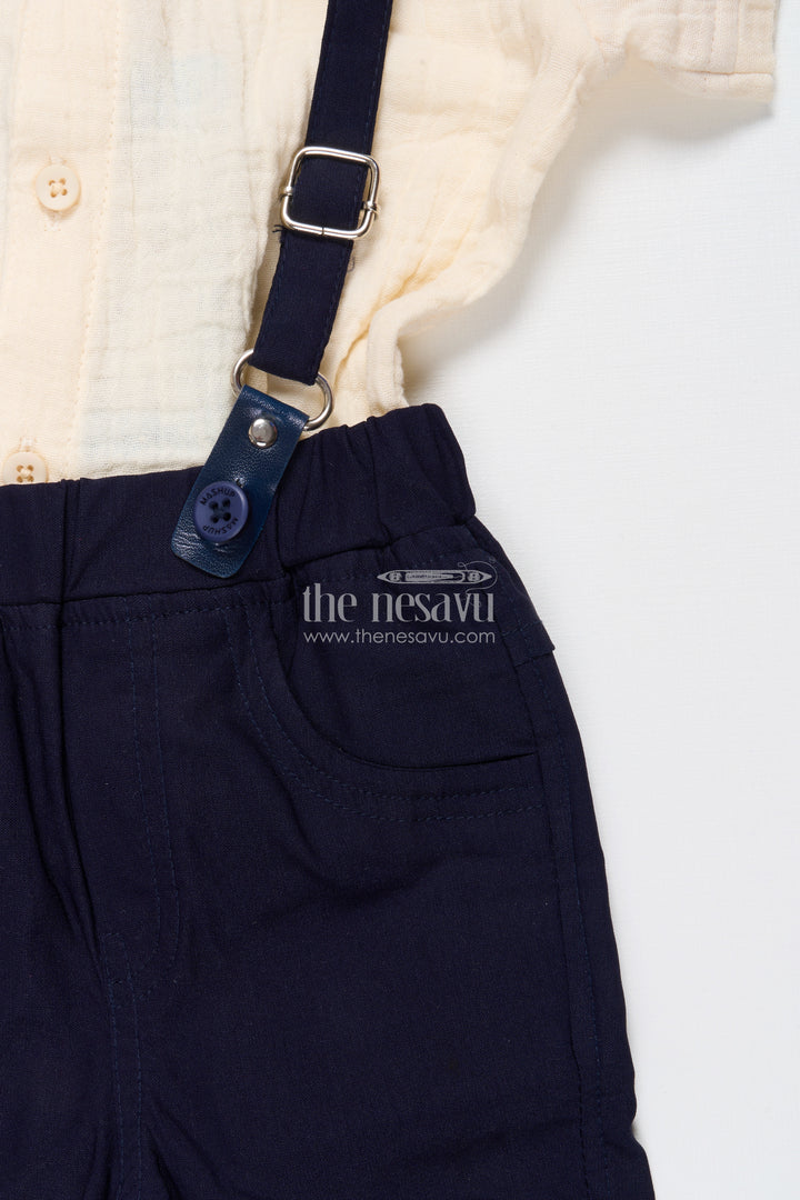 Baby Boy Suspender Outfit for Birthdays and Family Photos