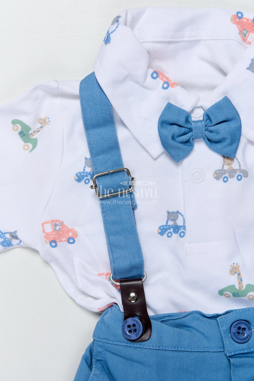 Baby Boys Casual Outfit Set with Suspenders for Birthday and Outings