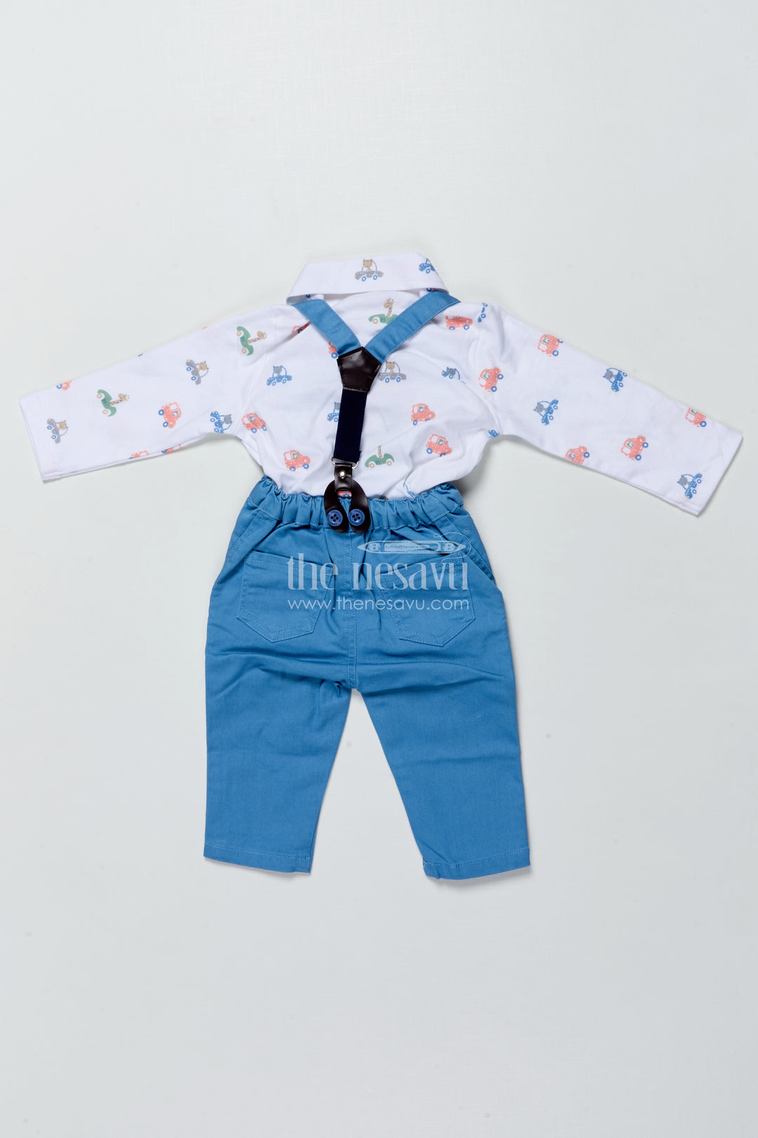 Baby Boys Casual Outfit Set with Suspenders for Birthday and Outings