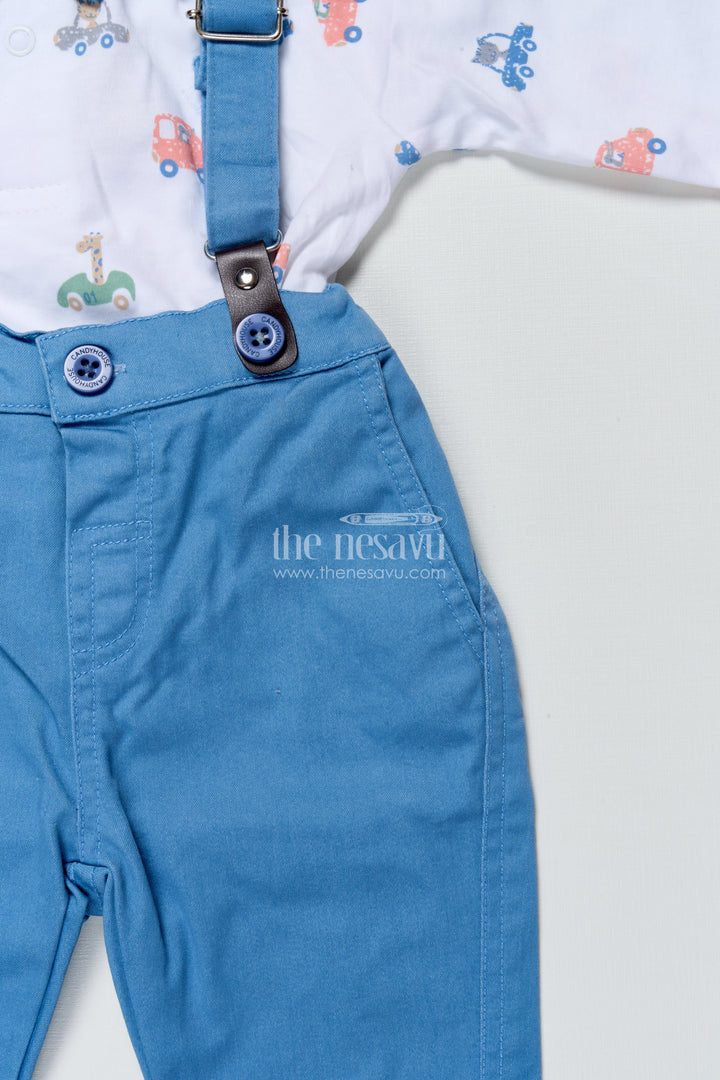 Baby Boys Casual Outfit Set with Suspenders for Birthday and Outings