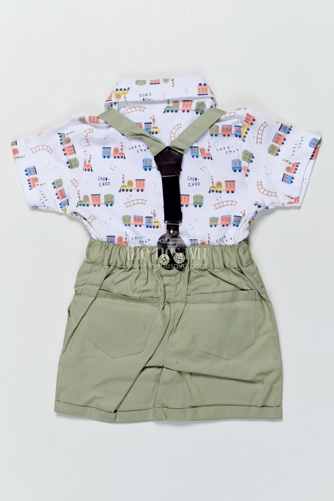 Boys Casual Cotton Outfit Set with Animal Print Shirt for Fun Outings