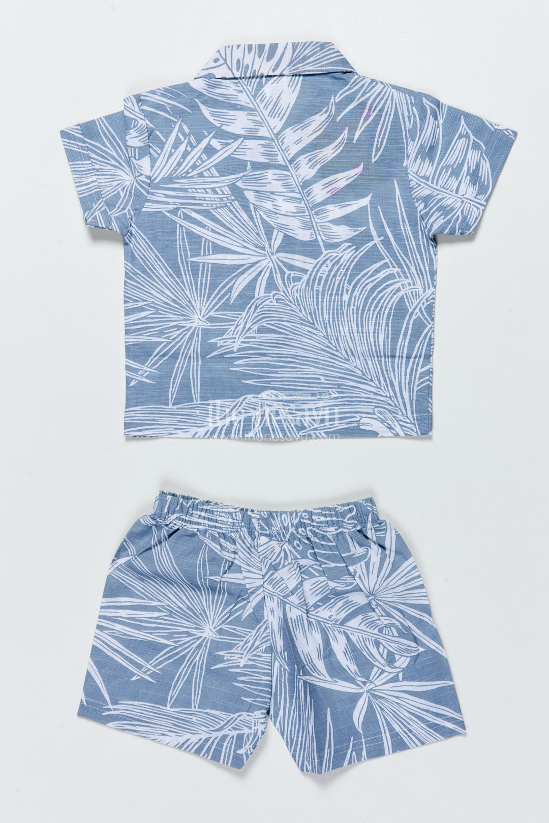 Boys Cotton Casual Shirt and Shorts Set for Summer Outings